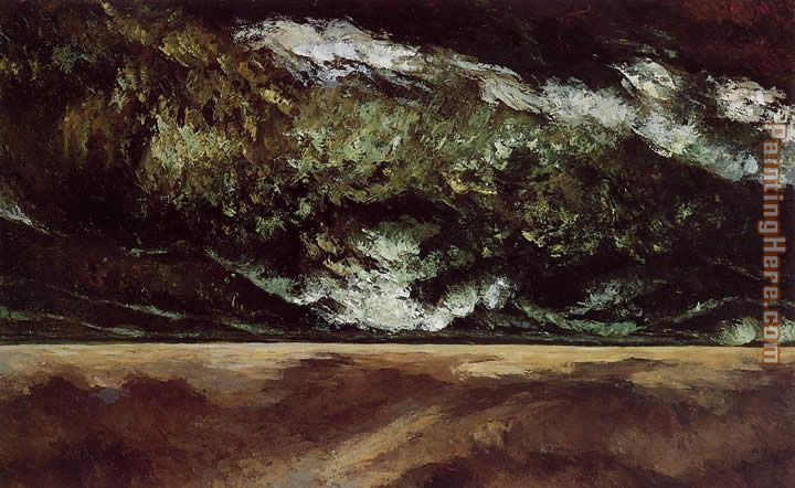 The Angry Sea painting - Gustave Courbet The Angry Sea art painting